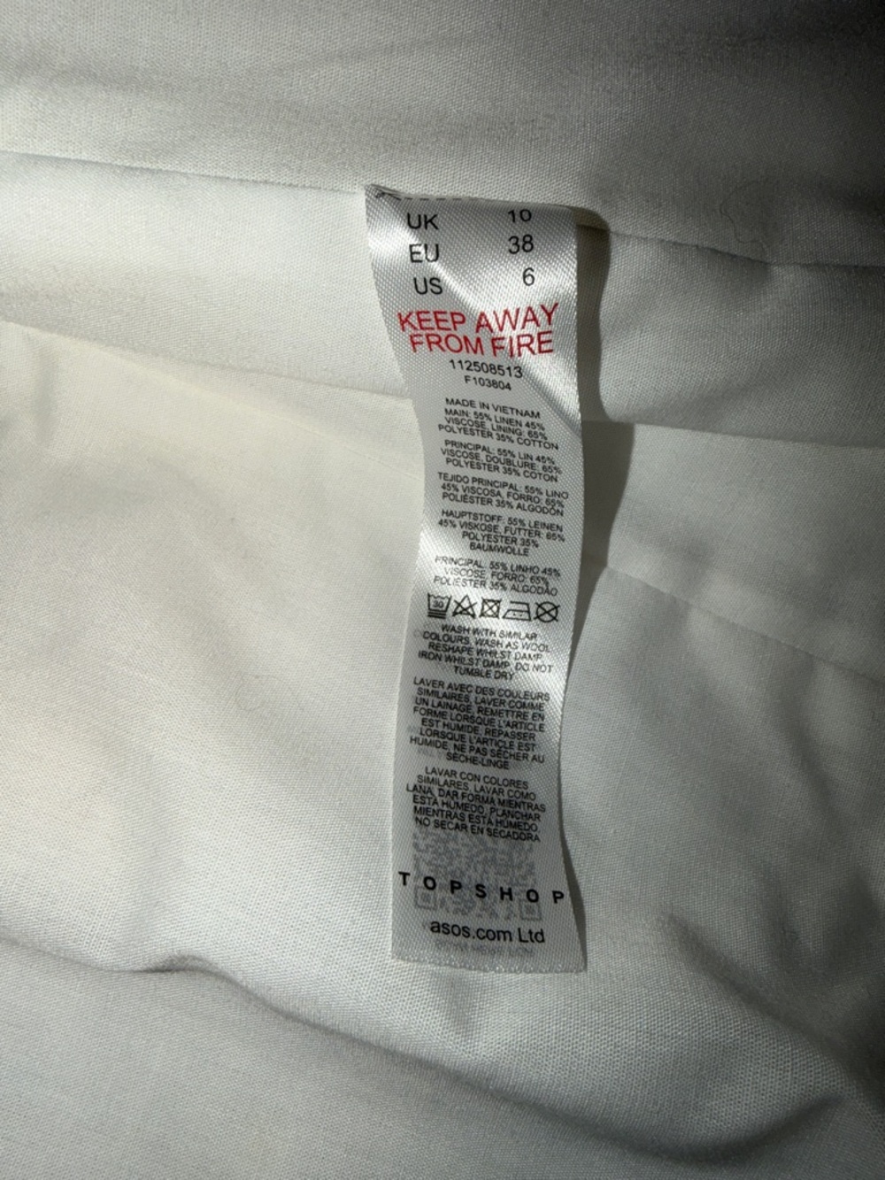 Topshop Double-Breasted Linen Blazer - Picture 3 of 4